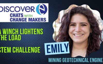 Challenge video graphic featuring mining engineer Emily Rose