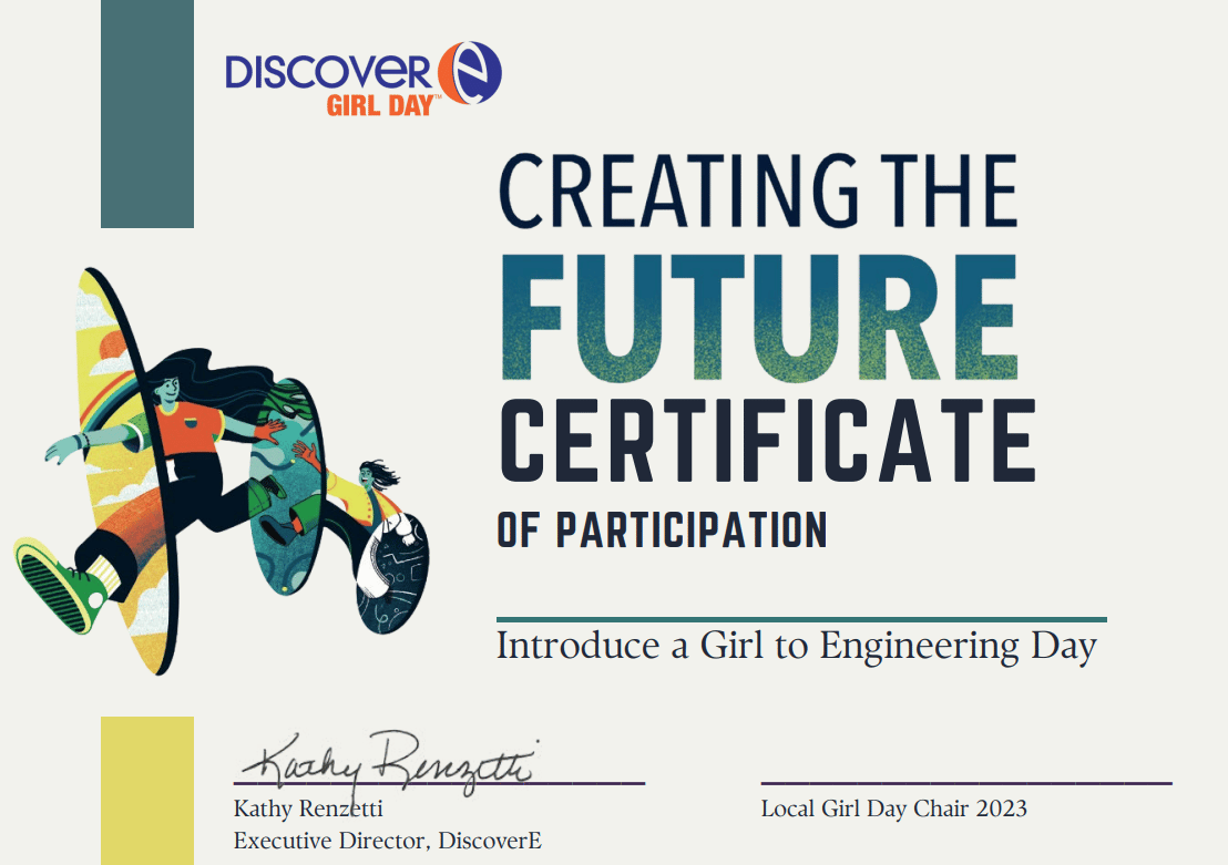 Girl Day 2023 Certificate image